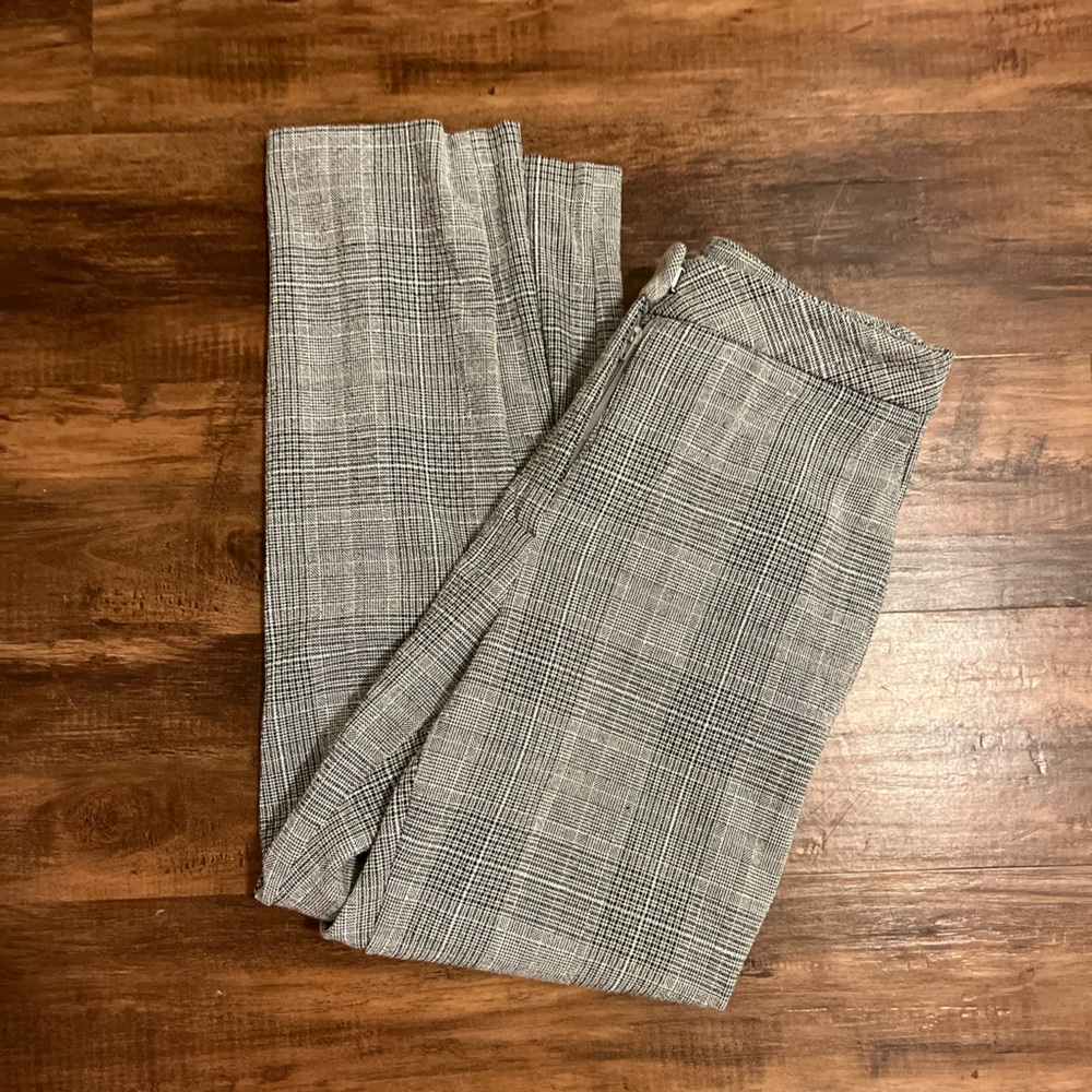 Black Plaid Dress Pants